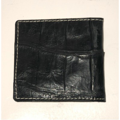 Black Real Alligator Leather Wallet