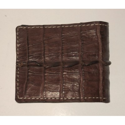 Brown Alligator Leather Wallet