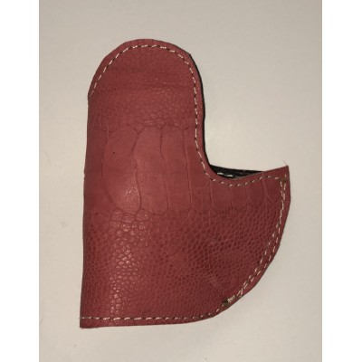 Pink Ostrich Leather Holster