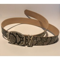 Natural Python Real Leather Belt