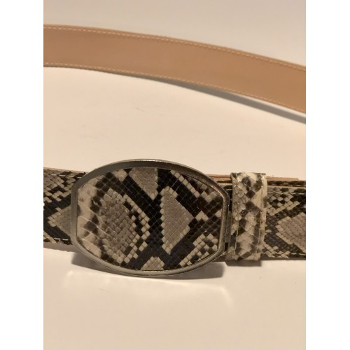 Natural Python Real Leather Belt